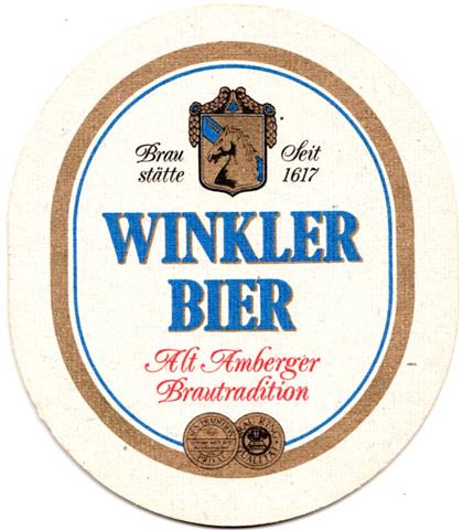 amberg am-by winkler oval 1a (205-winkler bier)